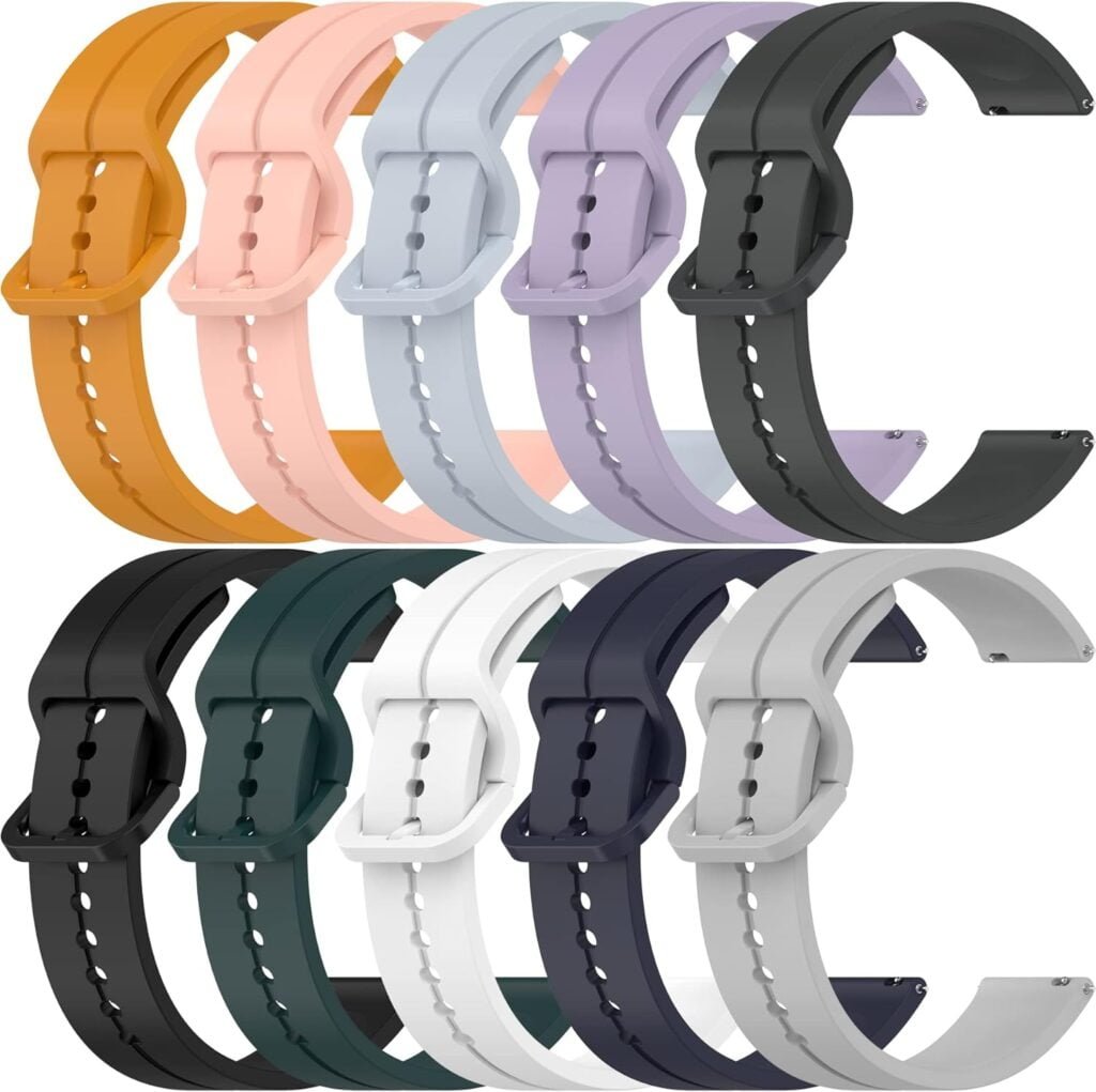 Chofit 10 Pack Bands for iTech Fusion 2/iTech Fusion 2R Bands, Sport Silicone Flexible Watch Strap Replacement Wristbands for iTech Fusion 2/iTech Fusion 2R Bands Women Men