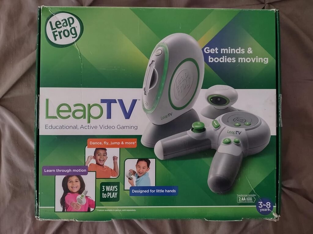 LeapFrog LeapTV Educational Active Video Gaming System Fun Time On Living Room For kid-Family Best Easy Way To Educated Your Kids