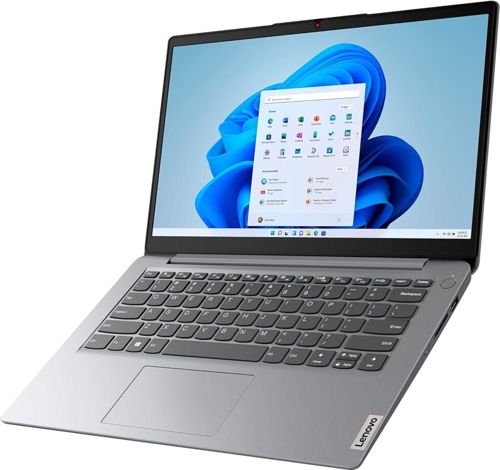 Lenovo Ideapad Laptop 2024 Premium, 14 HD Screen Thin Light, Intel Celeron N4020 (Upto 2.8GHZ), 4GB RAM, 256GB (128GB eMMC+ 128GB SD), WiFi, Webcam, 11+ Hours Battery, Window 11S+HubxcelAccessory