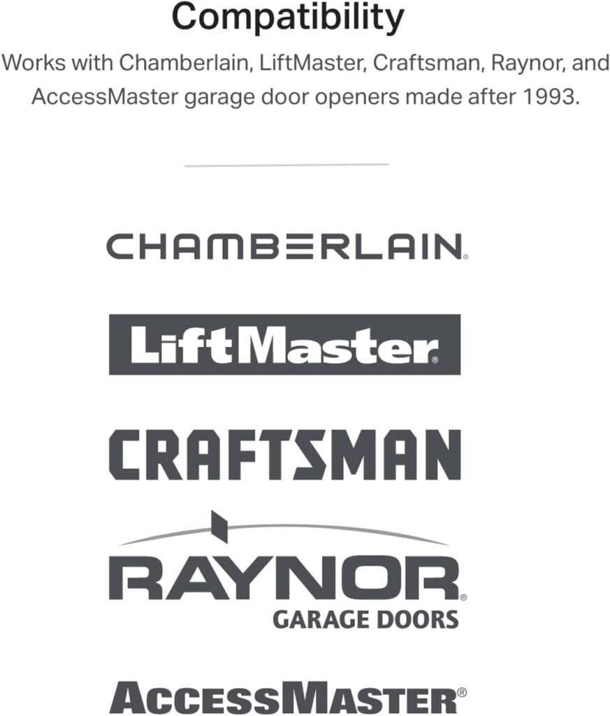 myQ Smart Garage Door Video Keypad with Wide-Angle Camera, Customizable PIN Codes, and Smartphone Control – Take Charge of Your Garage Access – Works with Chamberlain, LiftMaster and Craftsman openers