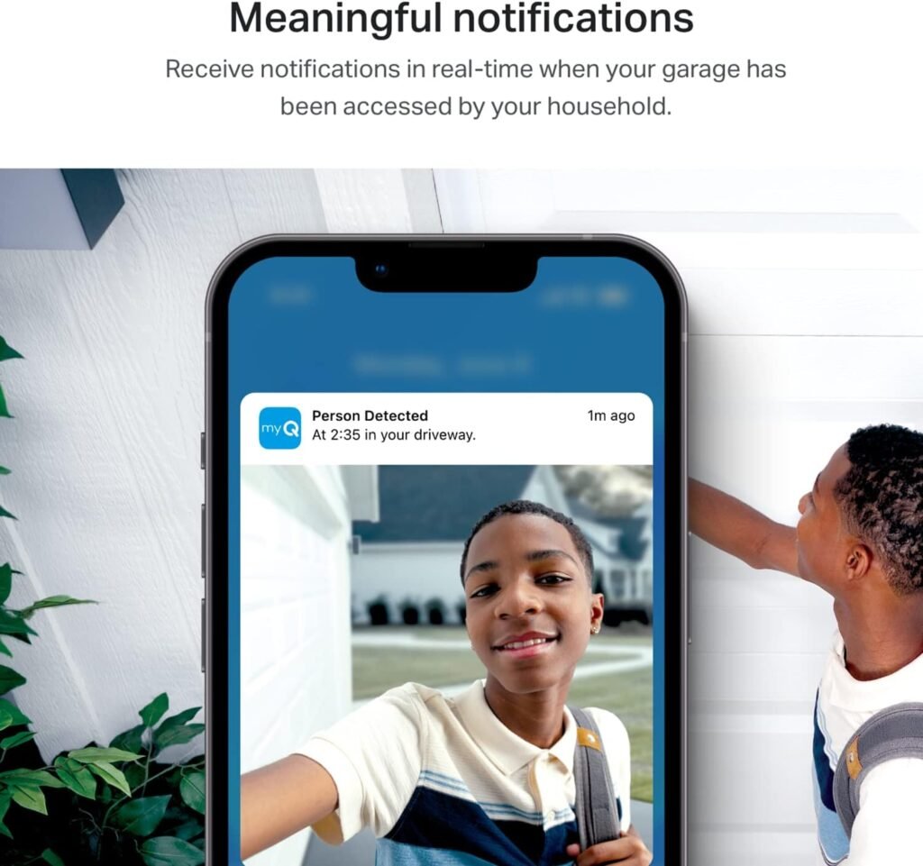 myQ Smart Garage Door Video Keypad with Wide-Angle Camera, Customizable PIN Codes, and Smartphone Control – Take Charge of Your Garage Access – Works with Chamberlain, LiftMaster and Craftsman openers