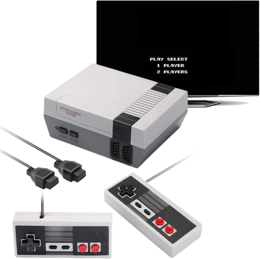 Retro Game Console, Classic Mini Retro Game System Built-in 620 Games and 2 Controllers, Plug and Play 8-Bit Vintage Entertainment System,Old-School Gaming System for Adults and Kids