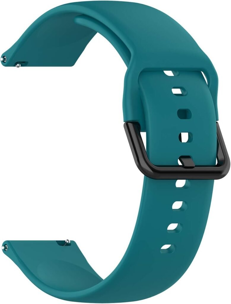 E ECSEM Bands Compatible with iTech Fusion 2/ iTech Fusion 2R Replacement Watch Straps Classic Soft Silicone Lightweight Breathable Quick Fit Wristband for iTech Fusion 2 Smartwatch, Soft and Durable