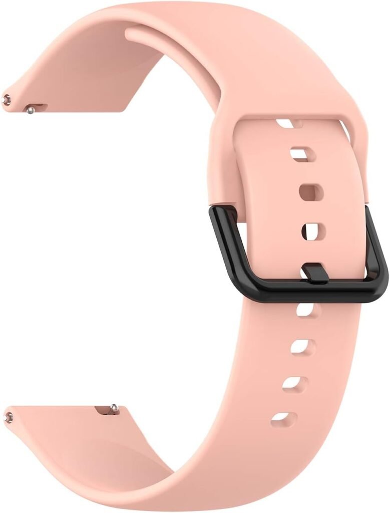 E ECSEM Bands Compatible with iTech Fusion 2/ iTech Fusion 2R Replacement Watch Straps Classic Soft Silicone Lightweight Breathable Quick Fit Wristband for iTech Fusion 2 Smartwatch, Soft and Durable