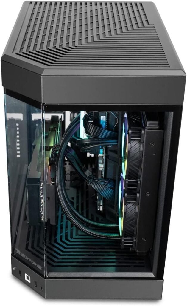 iBuyPower Pro Y60 Gaming PC Computer Desktop Y60BI9N4701 (Intel i9-13900KF 3.0 GHz, Nvidia GeForce RTX 4070 12GB, 32 GB 5200 MHz DDR5 RAM, 1TB NVMe SSD, WiFi Ready, Windows 11 Home),Black