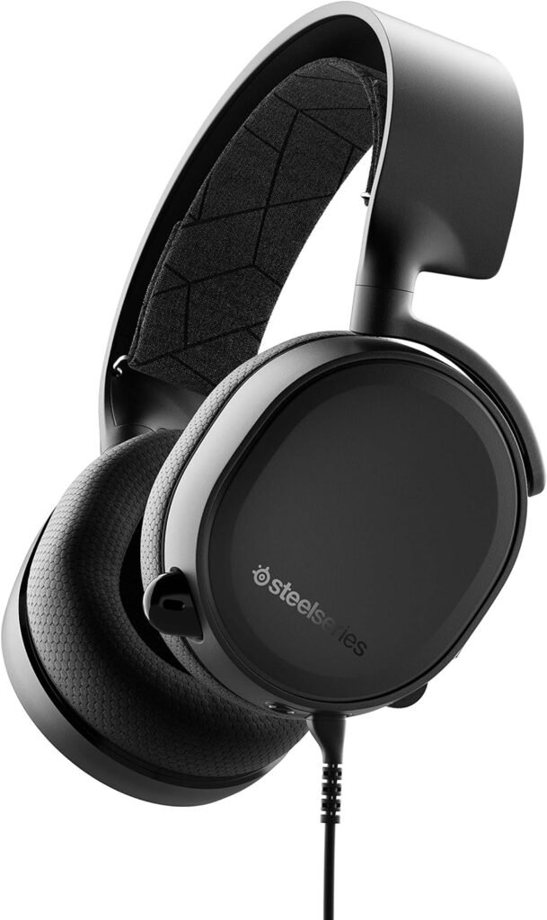 SteelSeries Arctis Nova 1 Multi-System Gaming Headset — Hi-Fi Drivers — 360° Spatial Audio — Comfort Design — Durable — Ultra Lightweight — Noise-Cancelling Mic — PC, PS5/PS4, Switch, Xbox - White